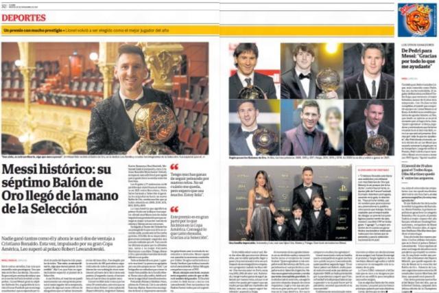 星空体育APP-王勤伯：梅西获奖之后，世界各大媒体这样报道……①